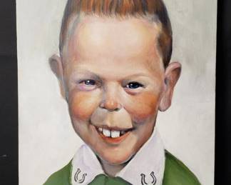Signed Richard J. Frost oil painting on canvas. Lot # 203