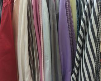 Group of men's dress shirts, Calvin Klein etc. Lot # 79
