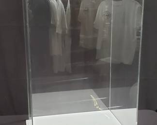 Acrylic doll display case. Lot # 282