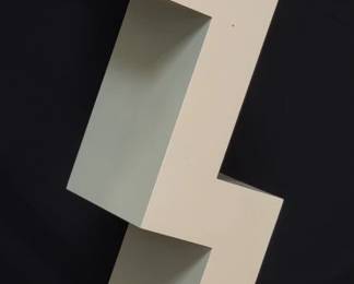 Lightning shaped wood painted pedestal. Lot # 732