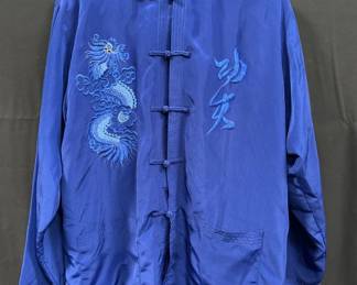 Embroidered silk Asian Tang suit size: medium. Lot #14