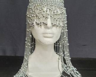 Beaded Cleopatra style headpiece. Lot # 30