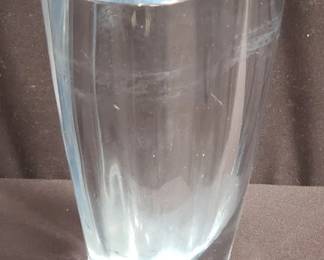 Signed Stromberg crystal vase. Lot # 227