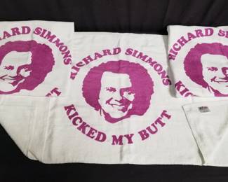 Group of Richard Simmons sweat towels. Lot # 340