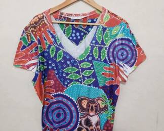 Koala bear multicolored shirt. Lot # 632