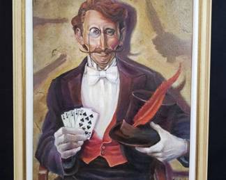 Signed Richard J. Frost oil painting on canvas. Lot # 19