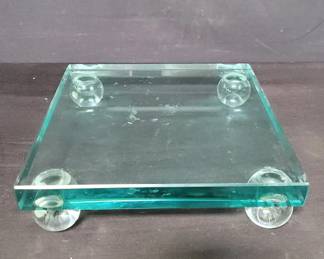 Glass stand/base. Lot # 117