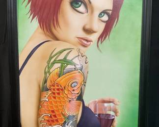 Signed Scott Rohlfs oil on canvas. Lot # 156