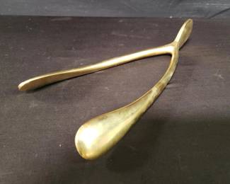 Brass wishbone sculpture. Lot # 214