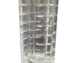 Tiffany & Co. crystal 1980's modernist vase. Lot # 123