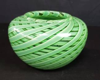 Orient and Flume art glass vase by John De Wit. Lot # 202