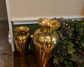 Brass vases