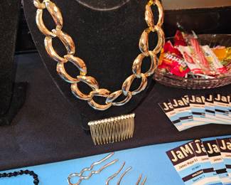 Decorative hair pins and combs