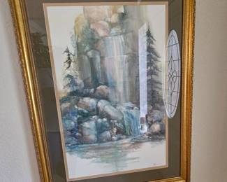 Gold guilded framed art