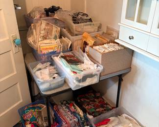 Fabric and sewing