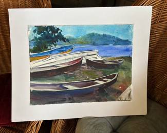 Original Brad Braune watercolor