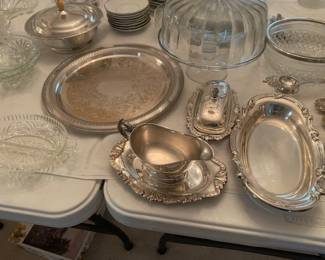 Vintage Silver Plate Serving Dishes