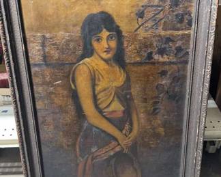 Antique Painting on Canvas 