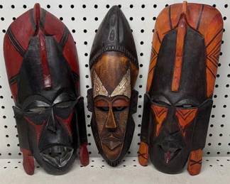 African Wood Masks 