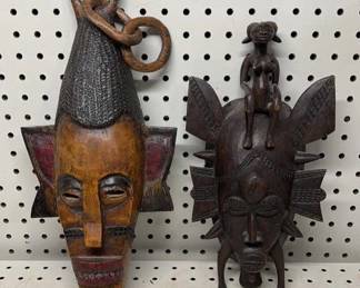 African Wood Masks 