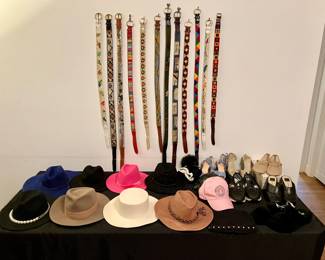 Designer hats by Armani, Eugenia Kim, Michel, etc