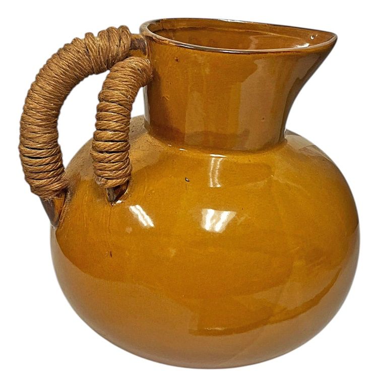 11 Ceramic Pitcher with Rope Handle