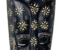 15 Carved Dot Art Tribal Mask