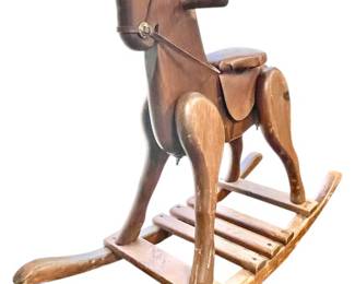 Sturdy Solid Wood Rocking Horse