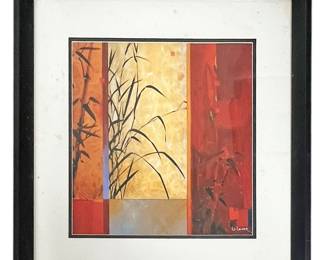 LiLeger Framed Bamboo Abstract Print