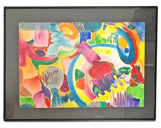 Original Framed Abstract Watercolor