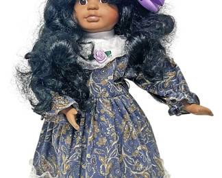 1996 Heritage Mint Doll with Purple Bow