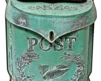 Rustic Metal Mail Box