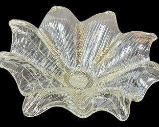 HandBlown Murano Style Glass Bowl