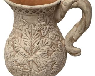 Decorative Leaf Relief Pitcher Caffco