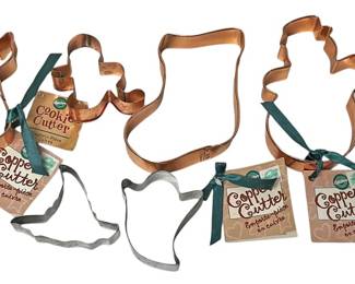 Copper Stainless Holiday Cookie Cutters