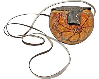 Leather SemiCircle Mini Purse