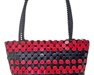 Ugandan Handmade Wood Disc Tote