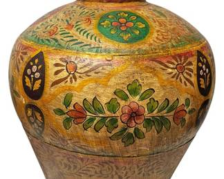 HandPainted 20 Metal Vase