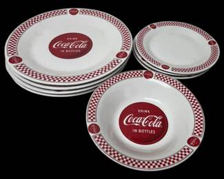 CocaCola DinerStyle Plate Set