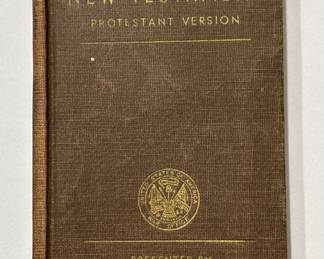 WWII Army issued Protestant New Testament Bible.