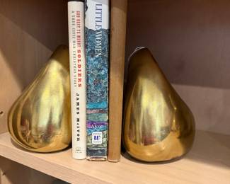 Ben Seibel brass stirrup bookends.