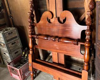Pineapple twin bed. Cherry wood