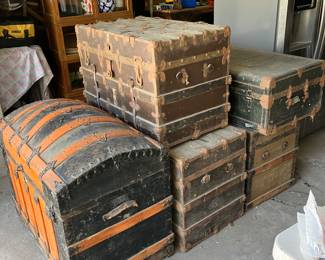 Antique trunks 