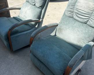 Two La-Z-Boy Recliners, work but need a little TLC.