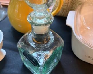 Italian bottle with glass stopper