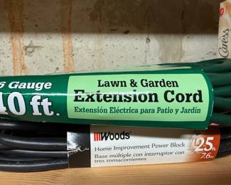 Brand new extension cords