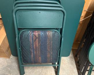 Holiday fold up seating and dining table