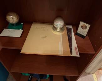Signed baseball memorabilia 
