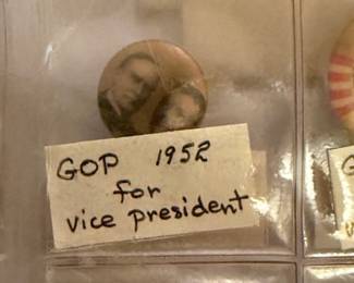 Vintage and Antique Political Campaign Pins 
