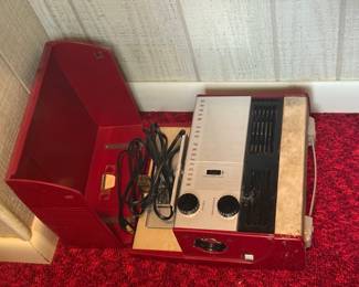Vintage Movie Projector with screen